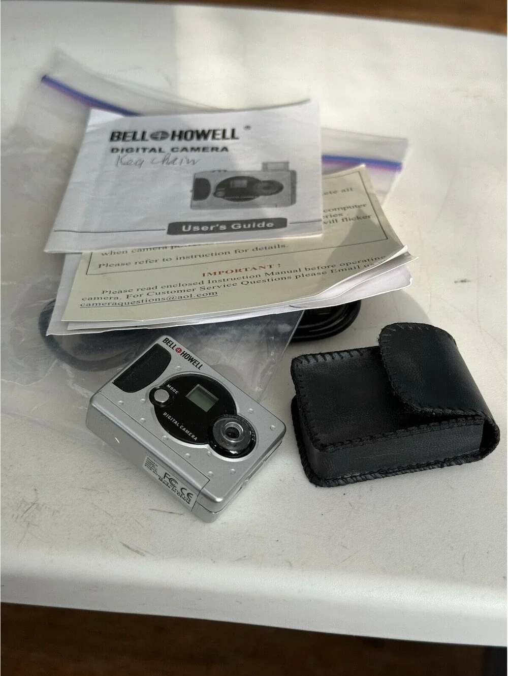Bell And Howell Mini Digital Camera With Case , Manual And Cd